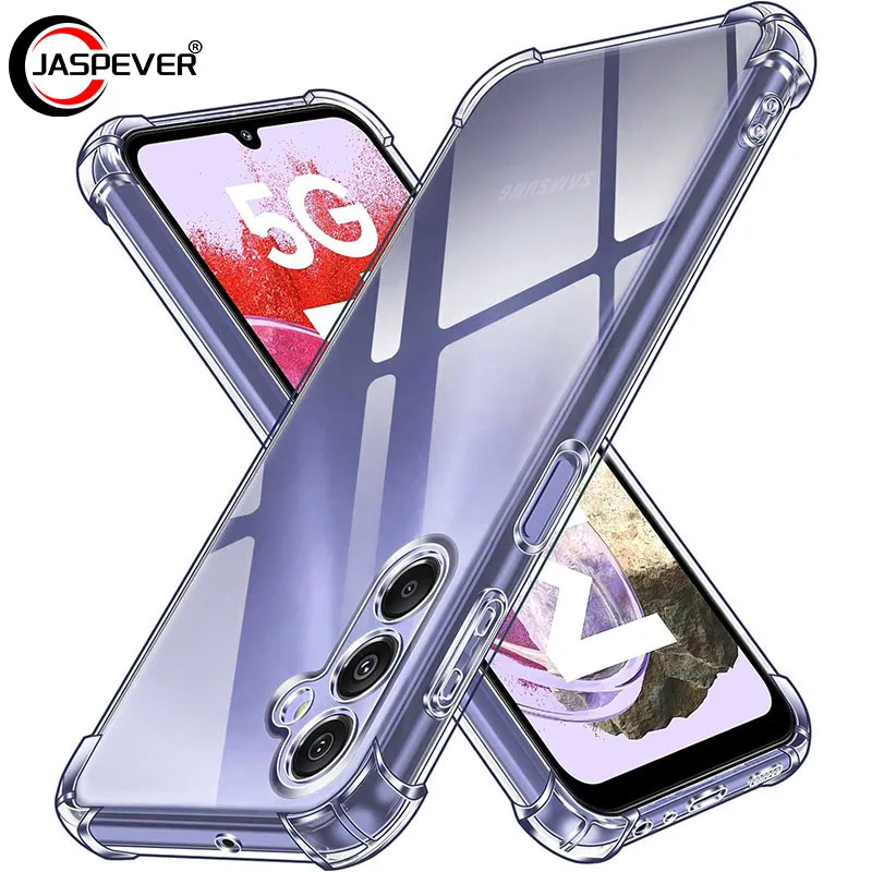 삼성 갤럭시 S24 S23 S21 FE S22 플러스 울트라 5G 뒷면 커버 쉘 S 23 22 울트라 씬에 대한 충격 방지 투명 실리콘 소프트 케이스