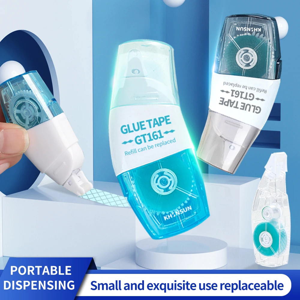 DIY 저널 문구용 리필 접착제가 포함된 양면 접착 테이프 롤러 접착제 테이프 6mm*8m