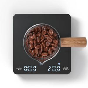 타이머 LED 스크린이 있는 디지털 커피 스케일 에스프레소 USB 3kg 최대 무게 0.1g 온스/ml/g 주방 저울의 고정밀 측정