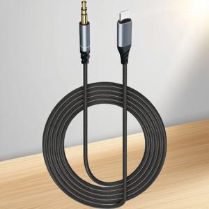 새로운 라이트닝-3.5mm 잭 AUX 케이블 8핀-AUX 3.5mm 헤드폰 어댑터 오디오 케이블 커넥터 분배기 (아이폰 차량용 스피커용)