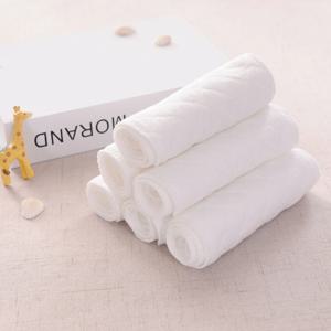 2/5pcs/10pcs 아기 재사용 가능한 기저귀 빨 수있는 생태 기저귀 삽입 어린이를위한 면직물 기저귀 통기성 흡수제