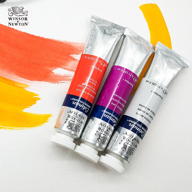 Winsor & Newton Cotman 수채화 물감, 8ml(0.27-oz) 튜브 미술 용품 ​​Aquarela 좋은 투명도, 우수한 색조 강도