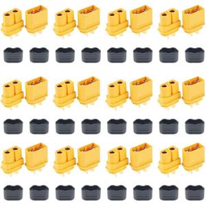 10 쌍 XT60H (XT60 업그레이드) 커넥터, XT60H Male Female Bullet 커넥터 리튬 배터리 RC 비행기 자동차 용 외장 플러그