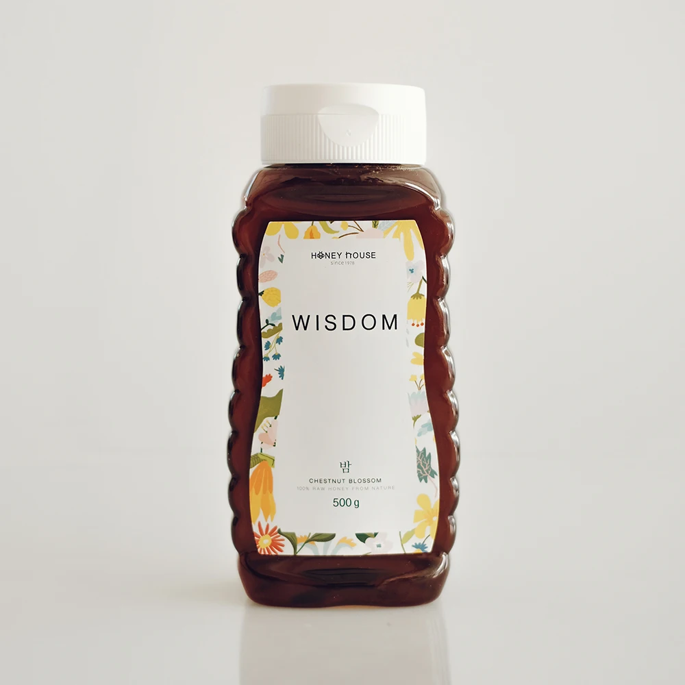 [국산천연꿀] 튜브허니 밤꿀 500g 끈적임 없는 튜브형