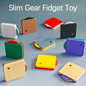 3D 인쇄 슬림 기어 Fidget 장난감 팝 Fidget 장난감 휠 기어 장난감 스트레스와 불안 휴식 휴대용 손가락 끝 장난감