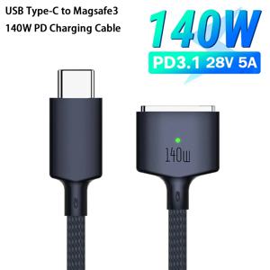 2M USB 타입 C에서 맥세이프 3 마그네틱 충전 케이블 노트북 충전 케이블 컨버터 PD 140W 맥북 에어/프로 A2442 A2485 A2681용