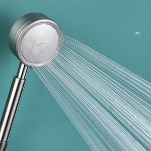 SUS 304 스테인레스 스틸 욕실 핸드 헬드 샤워 헤드 고압 물 절약 분무기 노즐 과급 레인 샤워 헤드