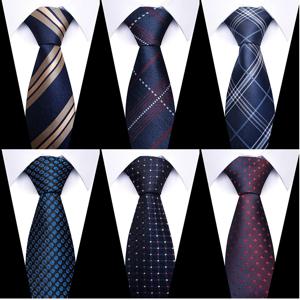 뜨거운 판매 브랜드의 새로운 스타일 넥타이 블루 골든 스트라이프 정장 액세서리 넥타이 남자 Gravata 맞는 웨딩 홀리데이 선물