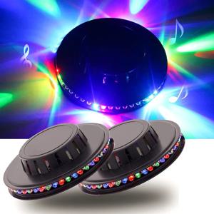 다채로운 디스코 조명 48LED 무대 배경 장식 크리스마스 파티 와인 클럽 장식 조명(1 팩)