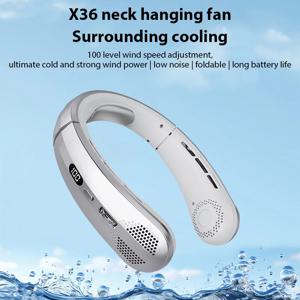 걸이 목 팬 휴대용 충전식 팬 야외 캠핑 스포츠 여행 Bladeless Neckband 전동 팬 공기 냉각기 Ventilador
