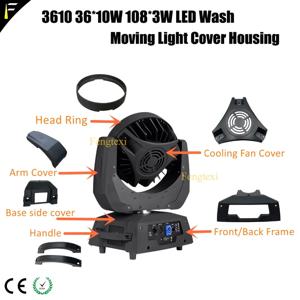 3610 36x10w 108x3w LED 워시 이동 헤드 플라스틱 페인트 코팅 커버 하우징 케이스 교체 부품