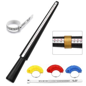 1pcs 전문 보석 도구 반지 Mandrel 스틱 손가락 게이지 반지 Sizer DIY 쥬얼리 크기 도구 세트에 대 한 영국/미국 크기 측정
