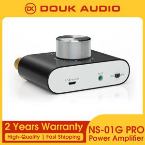 Douk Audio HiFi Bluetooth 5.0 전력 증폭기 미니 TPA3116 가정용 자동차 용 디지털 클래스 D 데스크 스테레오 오디오 앰프 50W + 50W