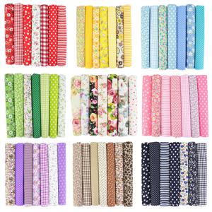 7PCS 25x25cm/50x50cm 사각형 코 튼 공예 패브릭 천으로 DIY 번들 패치 워크 퀼트 바느질 Scrapbooking Artcraft