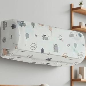 2pcs 에어컨 먼지 커버 벽 마운트 팬 범용 미니멀리스트 크리 에이 티브 만화 빨 수있는 팬 커버 에어컨 커버