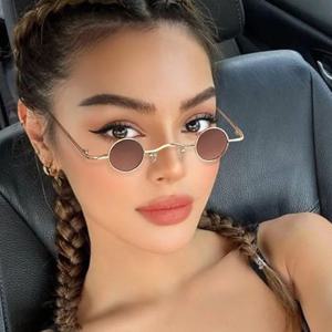 미적 음영 선글라스 UV400 여성/남성용 금속 프레임 안경 컬러 패션 안경