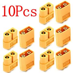1/10 개/대 남성 여성 총알 커넥터 플러그 XT60 RC Lipo 배터리 방수 전기 커넥터 와이어 택시