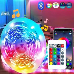 TV용 RGB LED 스트립 조명, 블루투스 제어, 5V USB LED 테이프, 유연한 리본, TV 백라이트 방 장식