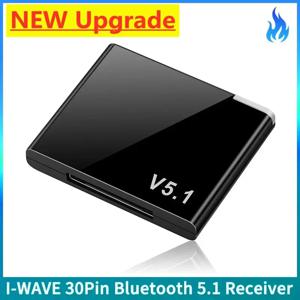 I-WAVE 30 핀 블루투스 5.1 오디오 수신기 A2DP 음악 미니 무선 어댑터 (iPhone iPod 30Pin 잭 아날로그 스피커 용)