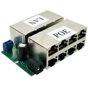고속 8 포트 POE 인젝터 스플리터, 이더넷 인젝터 어댑터, 전원 공급 장치 모듈, Poe 합성 DC12-48V