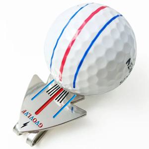 1개 골프 퍼팅 정렬 조준 도구 볼 마커 자석 모자 클립 항공기 패턴, 골프 훈련 액세서리, 골퍼용