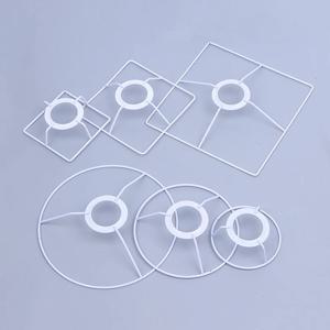 1 세트 실린더 빈티지 전등 갓 램프 철 램프 프레임 그늘 액세서리 E27 램프 소켓 샹들리에