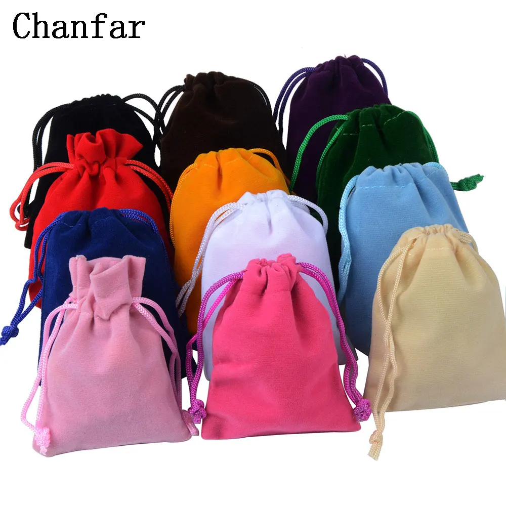 25 개/몫 7x9cm 보석 포장 벨벳 가방 선물 디스플레이 포장 저장 웨딩 캔디 Drawstring 파우치 도매