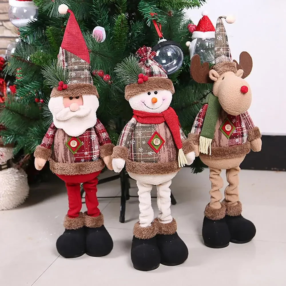 크리스마스 산타 인형 메리 크리스마스 장식 홈 2024 테이블 크리스마스 장식품 Navidad Natal Noel 새해 장식 2025 선물