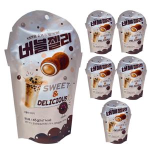 브라운 슈가 밀크티향 버블젤리 6봉입