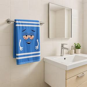 귀여운 CartoonTowelie 핸드 타올 빠른 건조 폴리 에스터 짠 접시 천으로 부엌 욕실에 대한 슈퍼 소프트 판타지 테마 직사각형 수건
