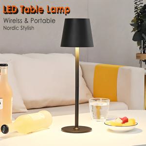 호텔 무선 Usb 충전식 테이블 램프 Poldina 방수 터치 스위치 테이블 램프 침실 호텔 거실 레스토랑