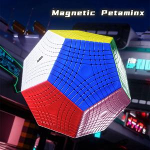 [Picube] DianSheng Galaxy Petaminx 9x9x9 자기 9x9 Megaminx 매직 큐브 스티커없는 정십이면체 직업 속도 퍼즐