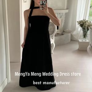 ZHUISHU 맞춤형 간단한 블랙 라인 한국 이브닝 드레스 Strapless 두 스타일 바닥 길이 웨딩 파티 드레스 플러스 사이즈