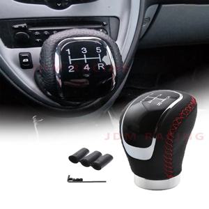 유니버설 5 속도 기어 시프트 노브 시프터 레버 핸들 스틱 PU 가죽 자동차 액세서리 모든 수동 자동차 공장 가격