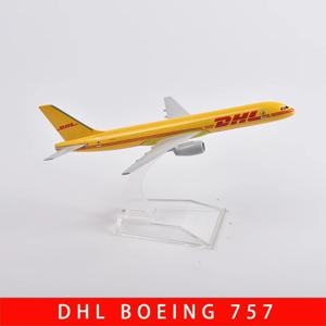1/400 스케일 모델 비행기 B757 DHL 항공 합금 항공기 16cm 757 항공기 모델 장난감 어린이 컬렉션 선물 장식