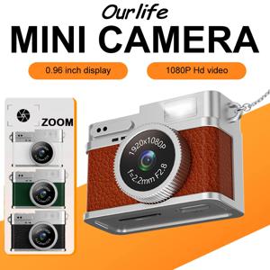 Ourlife 디지털 카메라 1080P CCD 미니 캠 스크린 실내 야외 스포츠 휴대용 빈티지 매우 작은 캠코더 비디오 레코더