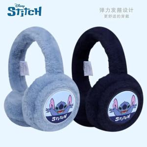 디즈니 스티치 소년용 귀마개 겨울 따뜻한 플러시 귀마개, 소년용 열 차단 귀 보호대, 소년용 귀 워머