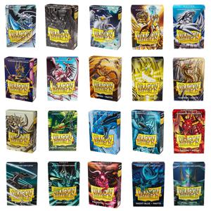 드래곤 쉴드 60 개/상자 YGO 게임 카드 슬리브 일본 Yu-Gi-Oh 소형 미니 보드 게임 카드 보호대 커버