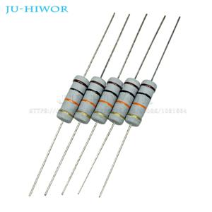 20pcs 3W 5% 금속 산화물 탄소 필름 저항기 10 22 33 47 51 62 75 82 91 100 220 470 1K 10K 100K 2.2 4.7 22 47 100 220 470 R 옴