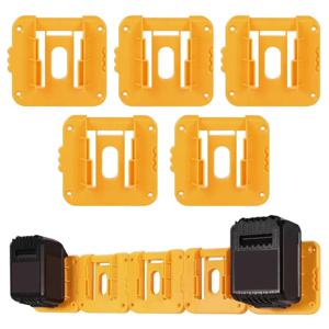 Dewalt 18V 20V 리튬 이온 배터리 용 1/2/5PCS 배터리 홀더 보관함 DCB203 DCB205, 작업대 용 벽걸이 형 배터리 도크