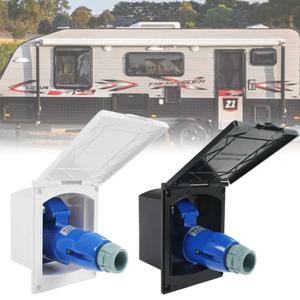 1Pc 220V-250V 16A RV 외부 전기 소켓 커버 방수 플러그 소켓 캐러밴 캠핑카 수정 액세서리