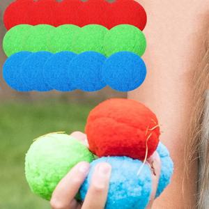 15PCS 재사용 가능한 스폰지 물 공 다채로운 성인 어린이 스폰지 물 폭탄 스플래시 풍선 수영장 여름 물 장난감 게임