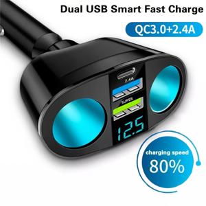 듀얼 USB 디지털 PD 차량용 충전기는 여러 장치를 동시에 충전하는 데 적합합니다.