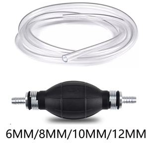 연료 펌프 6/8/10/12mm 고무 알루미늄 핸드 연료 펌프 라인 핸드 프라이머 전구 자동차 오토바이 보트 해양 선외기 용 모든 연료