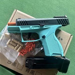 미니 포켓 장난감 총, Gx4 연속 쉘 던지기, 마카라 교육 총 모델, 소프트 총알 발사기, 블로우백 에어소프트 소형 권총
