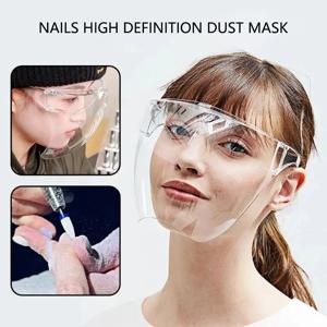 경량 풀 커버리지 안전 마스크: HD 투명, 네일 기술자, 예술가, 요리사 및 DIY 애호가를 위한 방수 보호 스크린