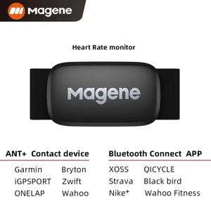 Magene 심박수 센서 Wahoo Garmin 스포츠 모니터 용 가슴 스트랩 사이클링 컴퓨터 자전거가있는 듀얼 모드 ANT Bluetooth