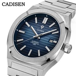CADISEN 다이버 시계 레트로 럭셔리 사파이어 MIYOTA 8215 독일 디자이너 남자 자동 기계식 시계 10Bar 방수 빛나는
