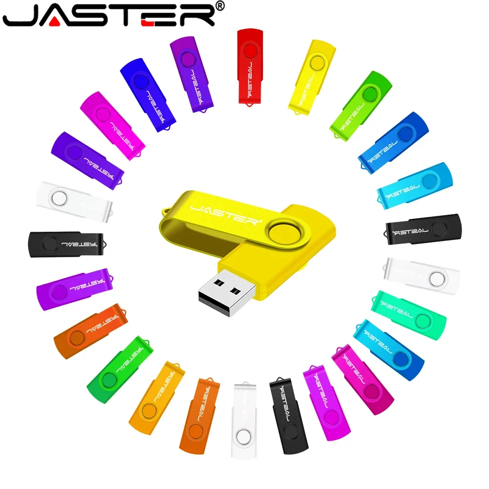 JASTER 플라스틱 USB 2.0 플래시 드라이브 128GB 비즈니스 펜 드라이브 64GB 무료 키 체인 블랙 32GB 메모리 스틱 노트북 용 16GB U 디스크