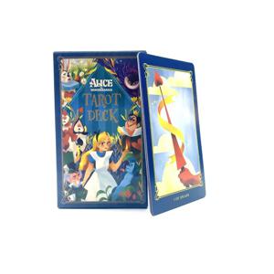 이상한 나라의 앨리스 타로 데크 카드 예언 운명 운세 데크 가족 파티 보드 게임 운세 게임 초보자 카드